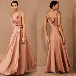 BHLDN Sachin & Babi Tansy Satin Charmeuse Maxi Dress. Size 2